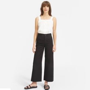 Everlane The Lightweight Wide-Leg Crop Chino*-
Washed Black